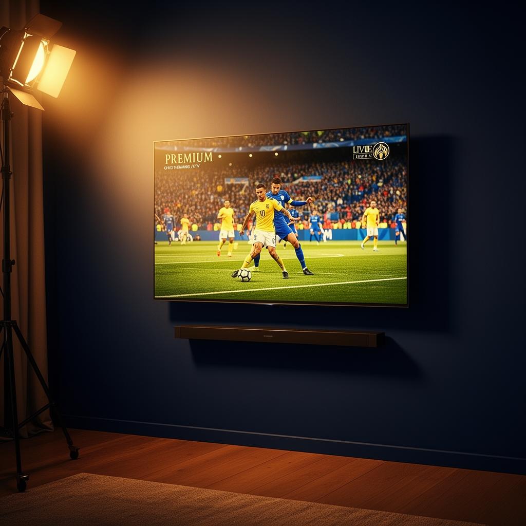 Premium streaming TV ad on a Smart TV